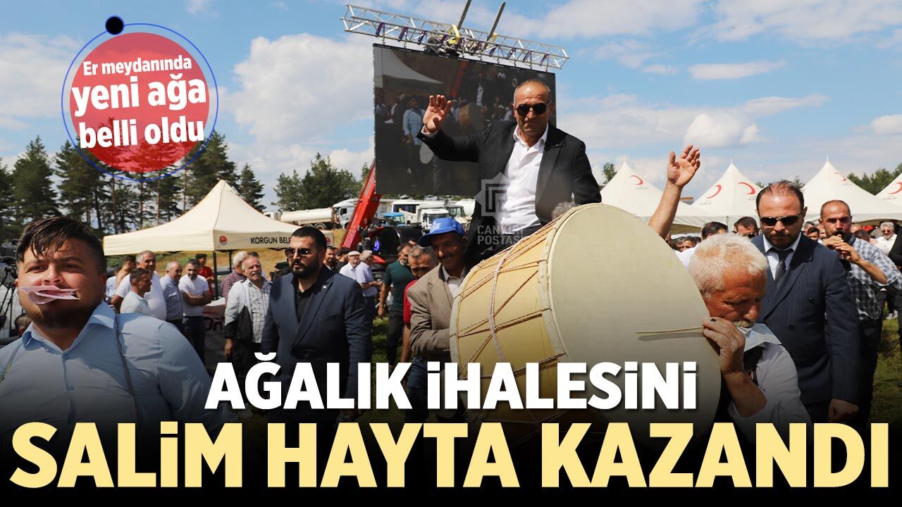 Yapraklı Yağlı Güreşleri’nde ağalık koltuğuna Salim Hayta oturdu