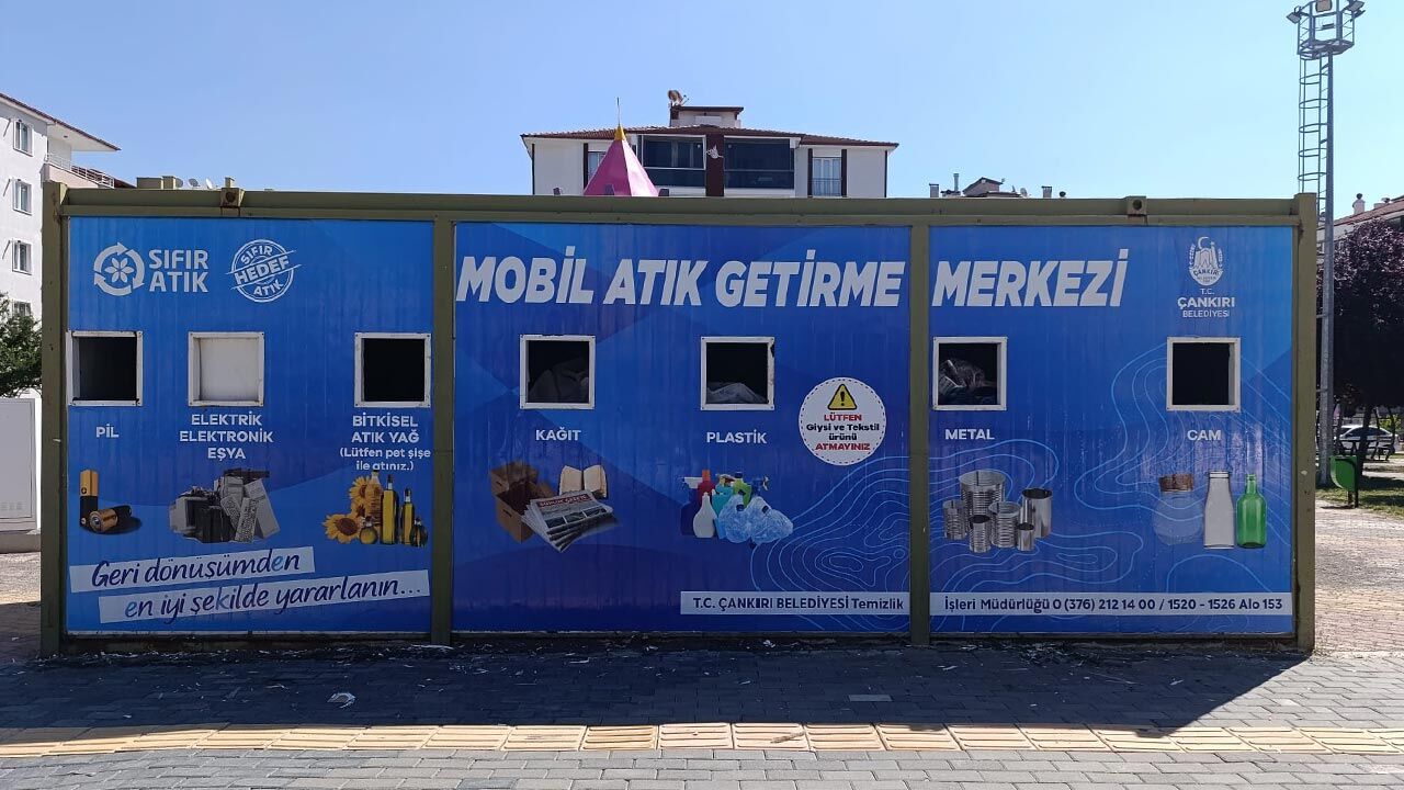 Çankırı’da mobil atık getirme merkezleri yenilendi