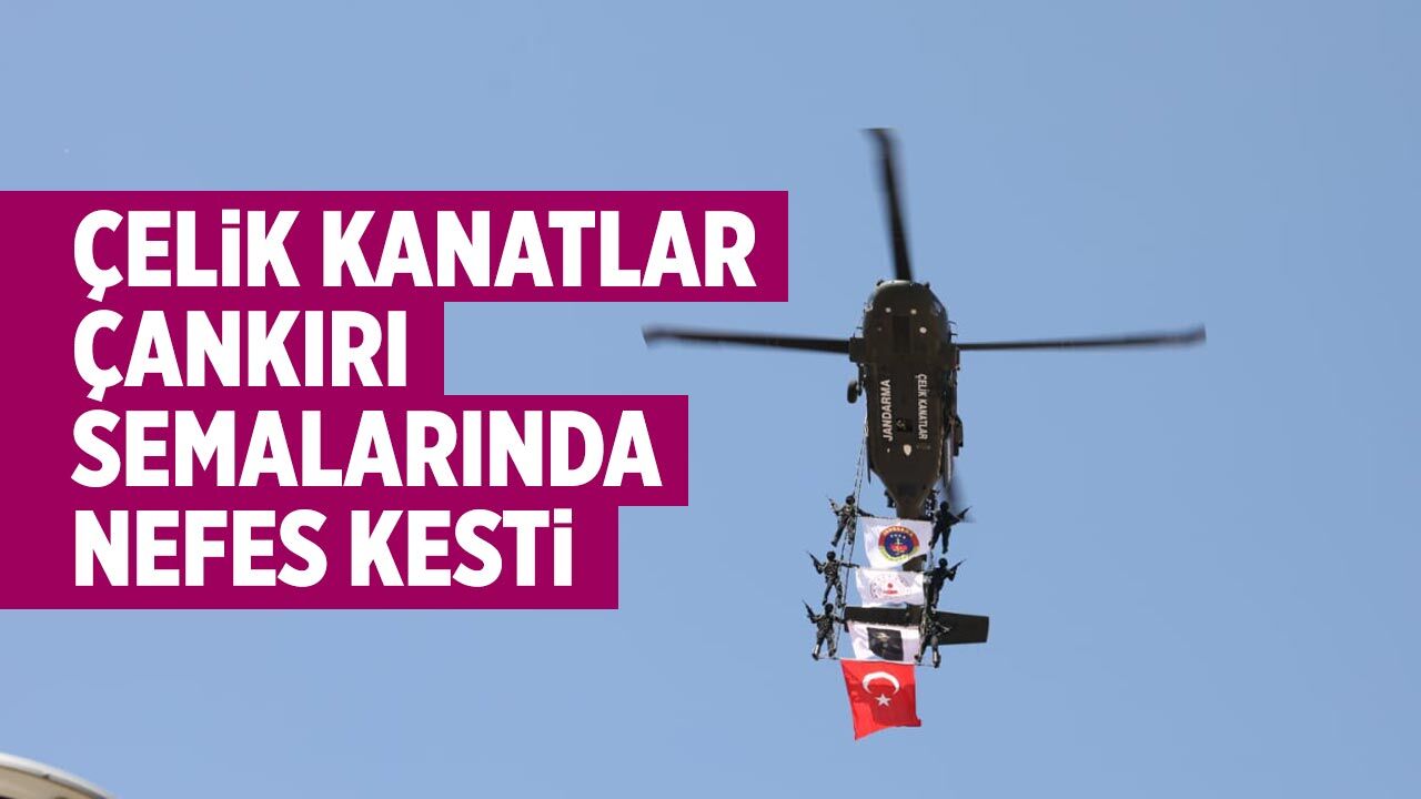 Jandarma Çelik Kanatlar Çankırı semalarında nefes kesti