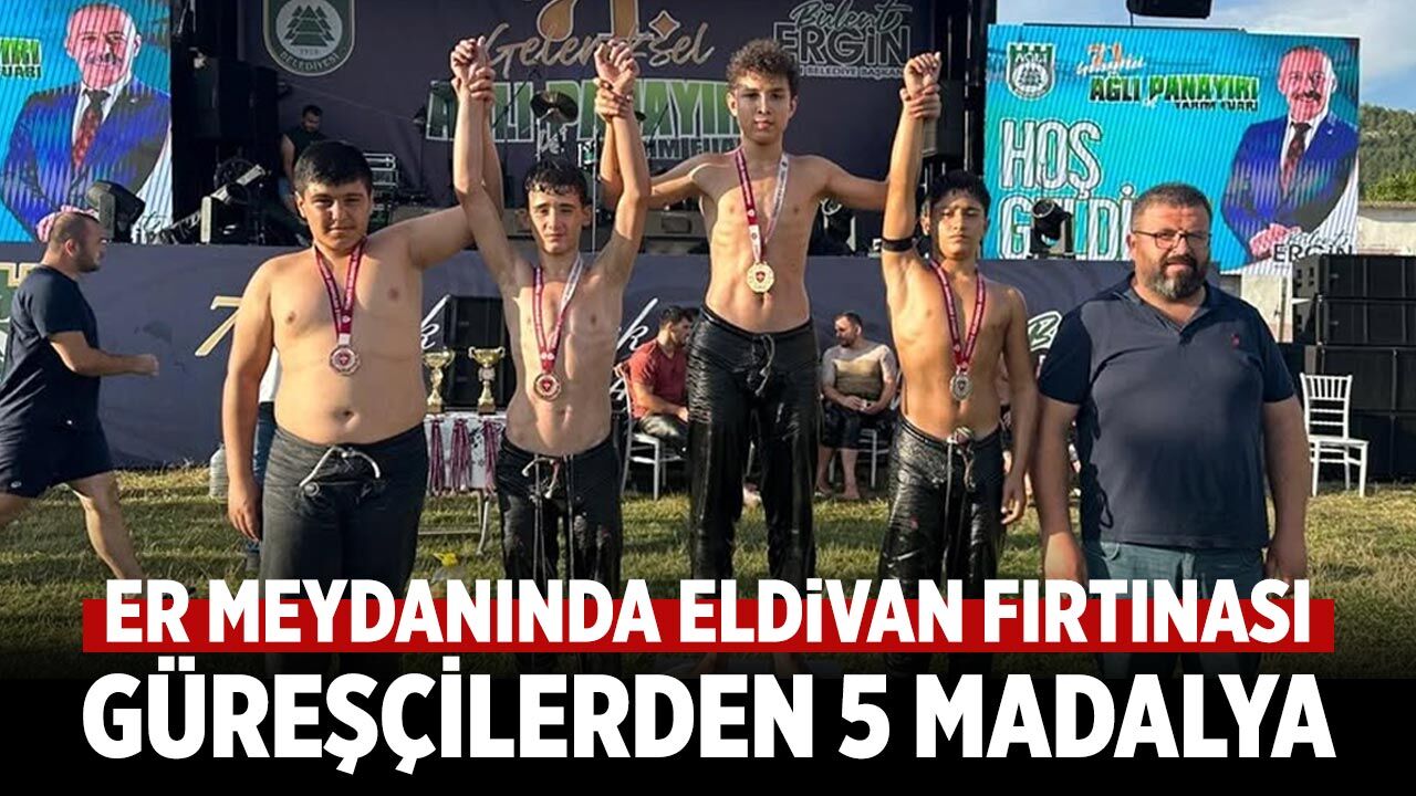 Er meydanında Eldivan fırtınası: Güreşçilerden 5 madalya