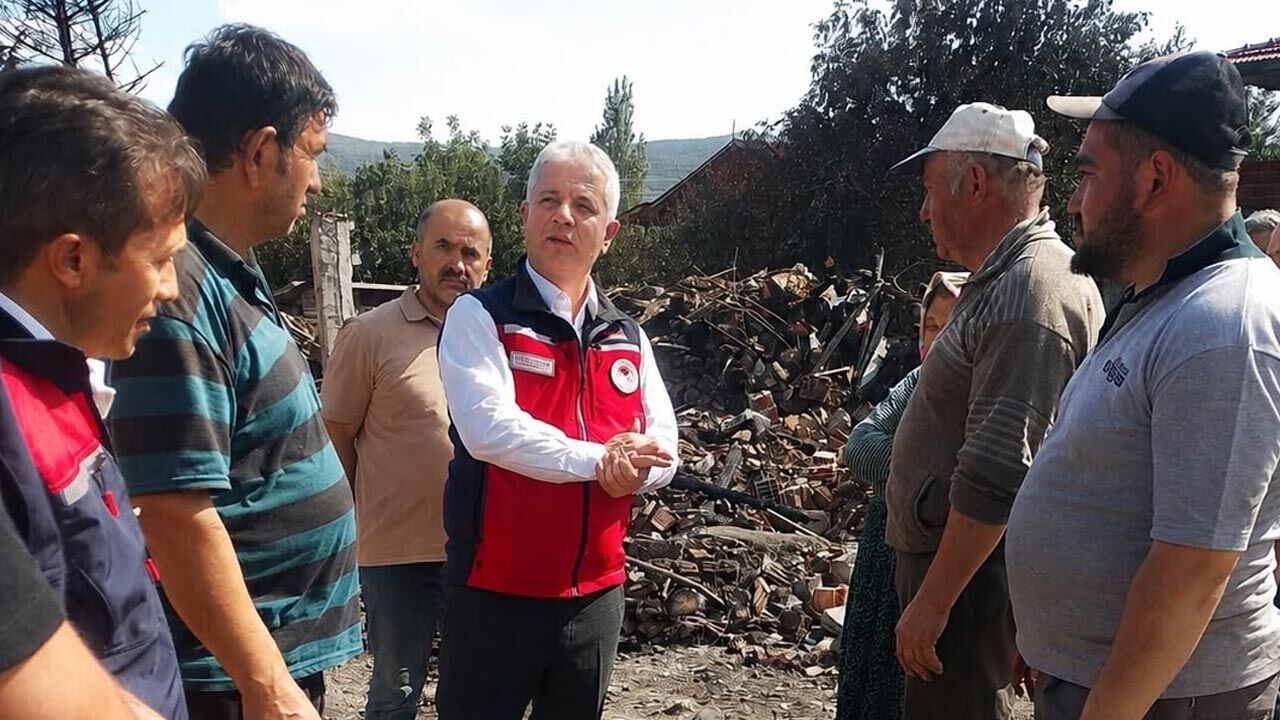 Ilgaz’da yangın mağduru üreticilere destek: Hasar tespiti başladı