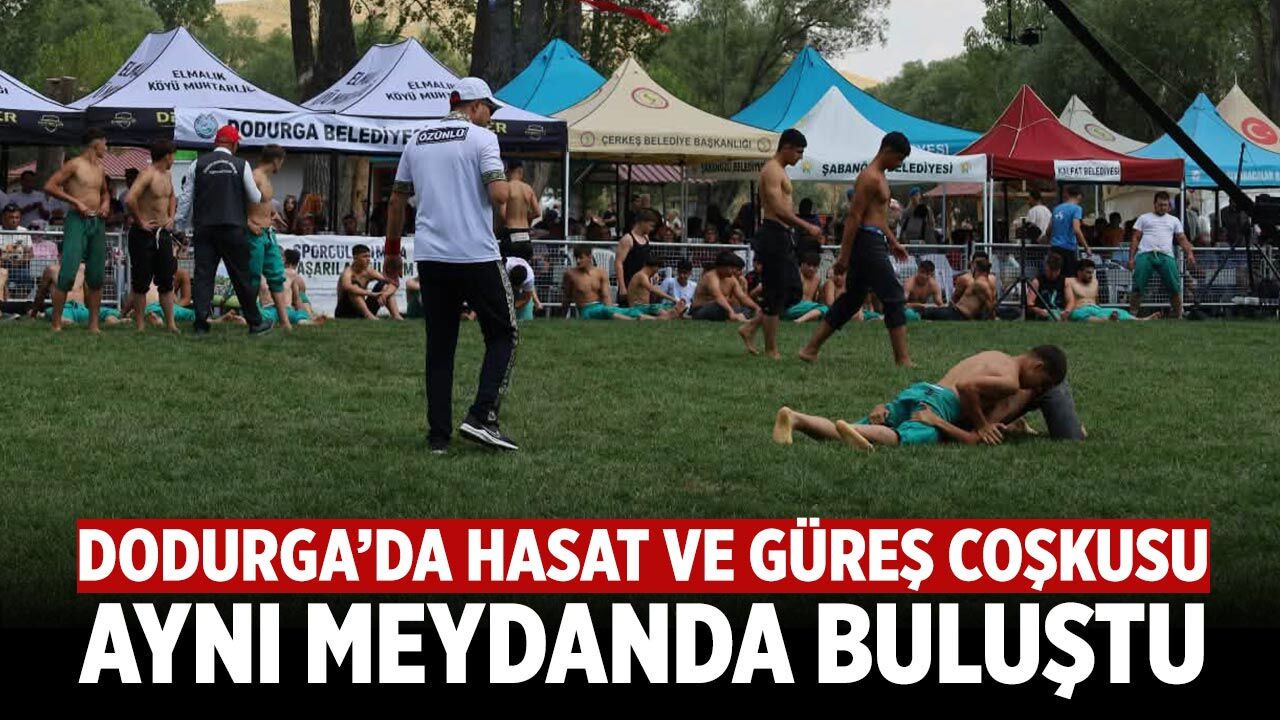 Dodurga’da hasat ve güreş coşkusu aynı meydanda buluştu