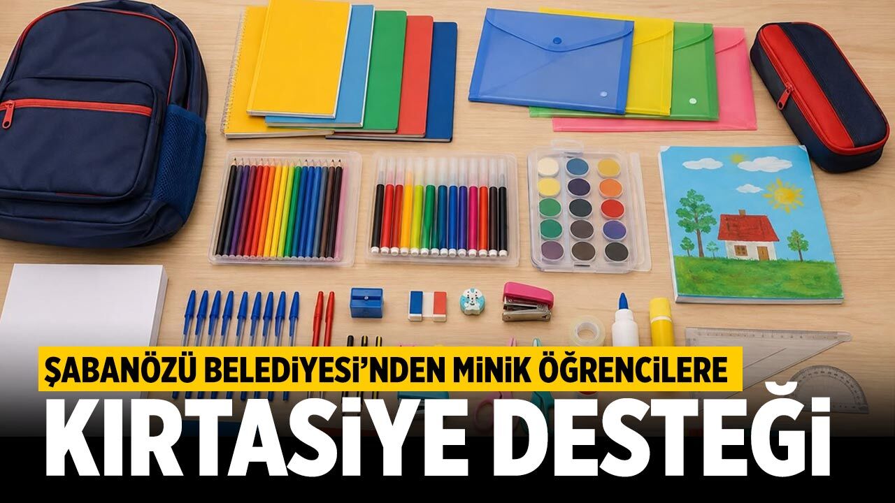 Şabanözü Belediyesi’nden minik öğrencilere kırtasiye desteği