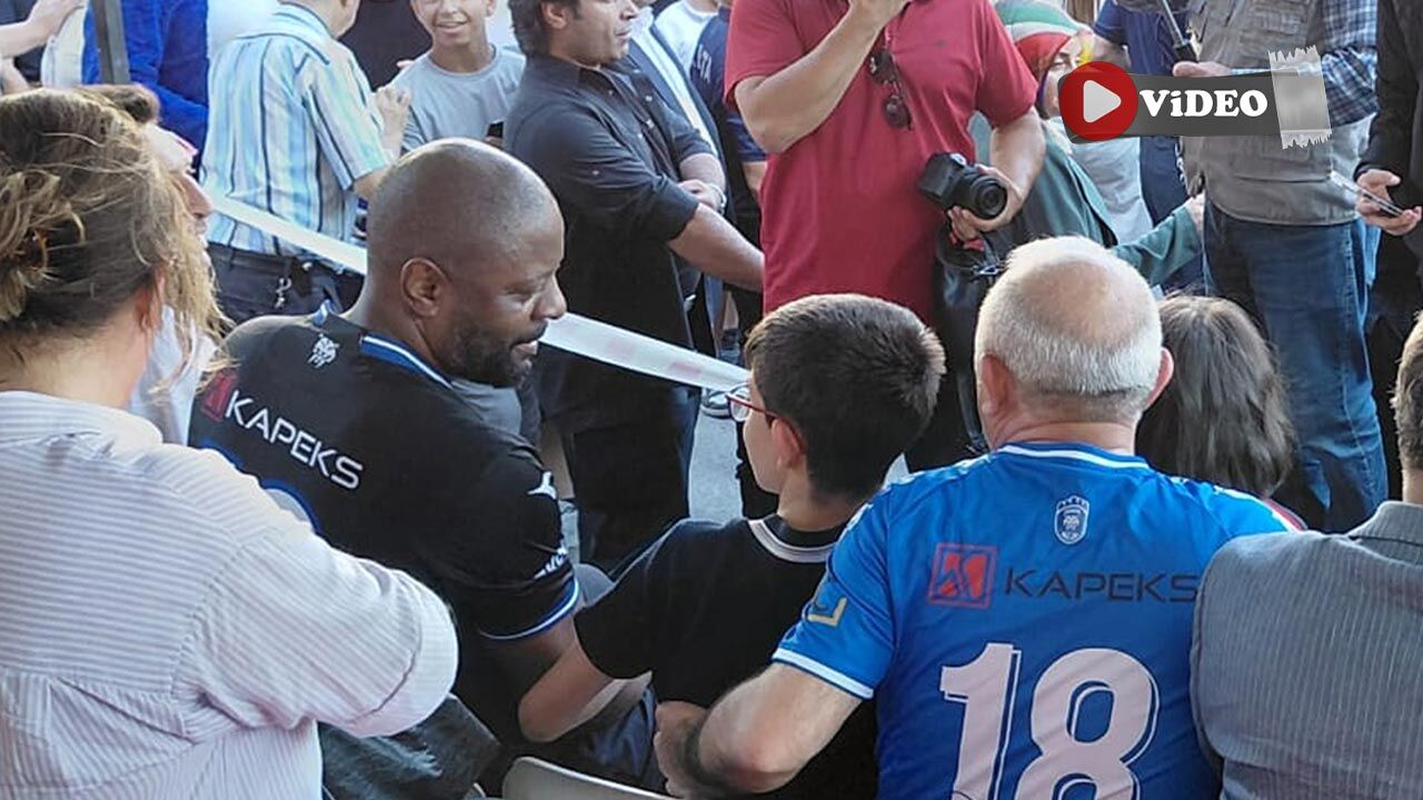 Beşiktaş efsanesi Pascal Nouma, Çankırı'da sevgi seliyle karşılandı