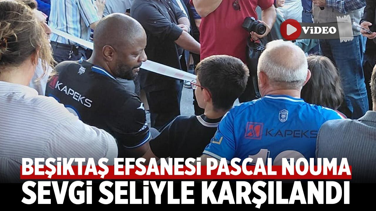 Beşiktaş efsanesi Pascal Nouma, Çankırı'da sevgi seliyle karşılandı