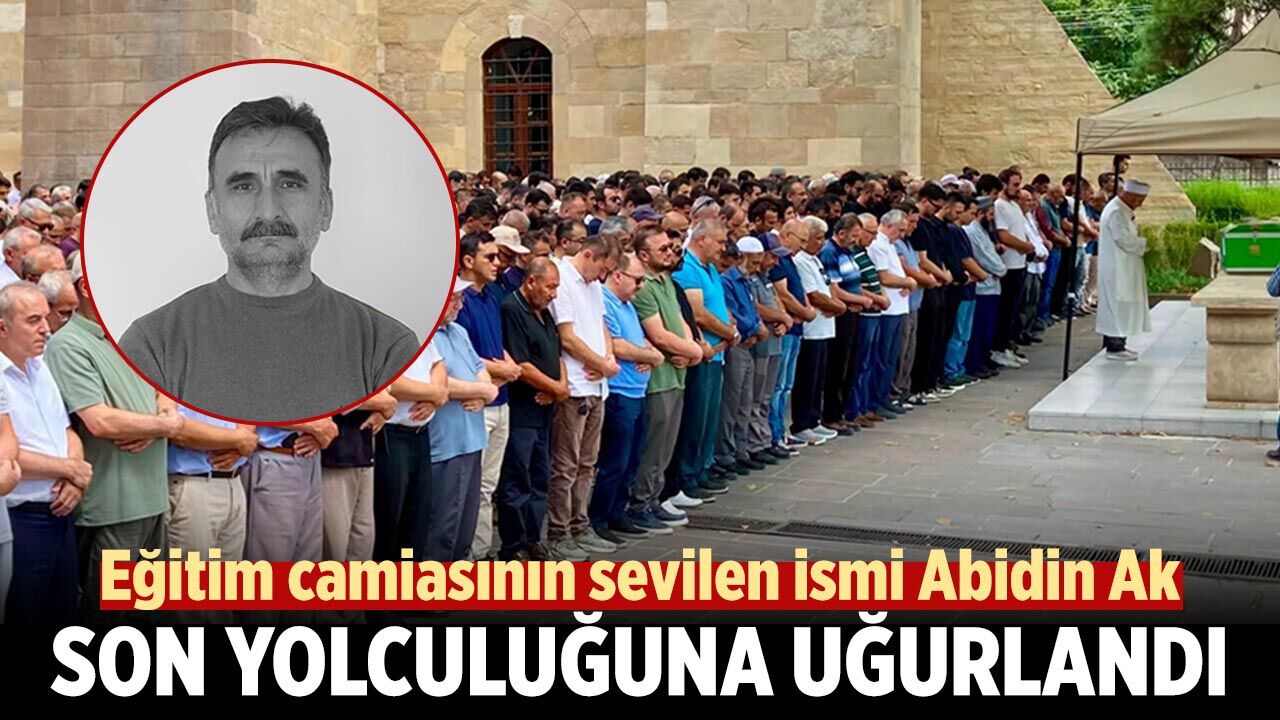 Çankırı’nın sevilen öğretmeni Abidin Ak, son yolculuğuna dualarla uğurlandı