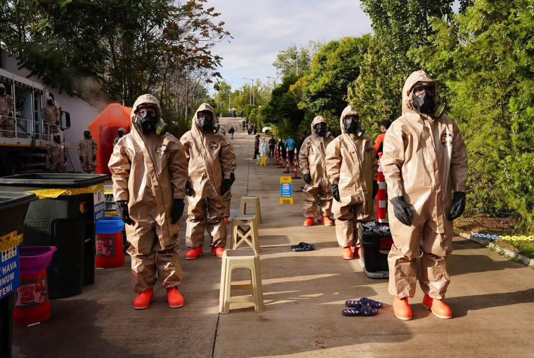 Çankırı AFAD ekipleri kimyasal gaz senaryosunda sahaya indi