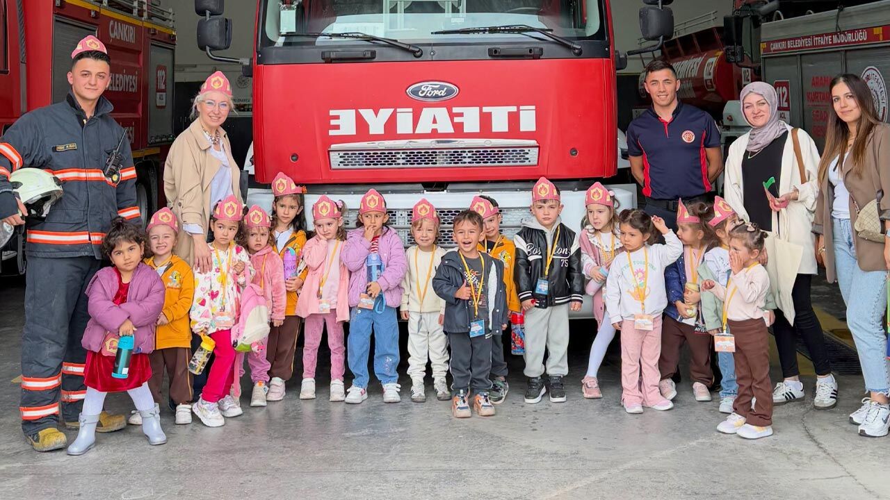 Miniklerden Itfaiyeye Ziyaret2