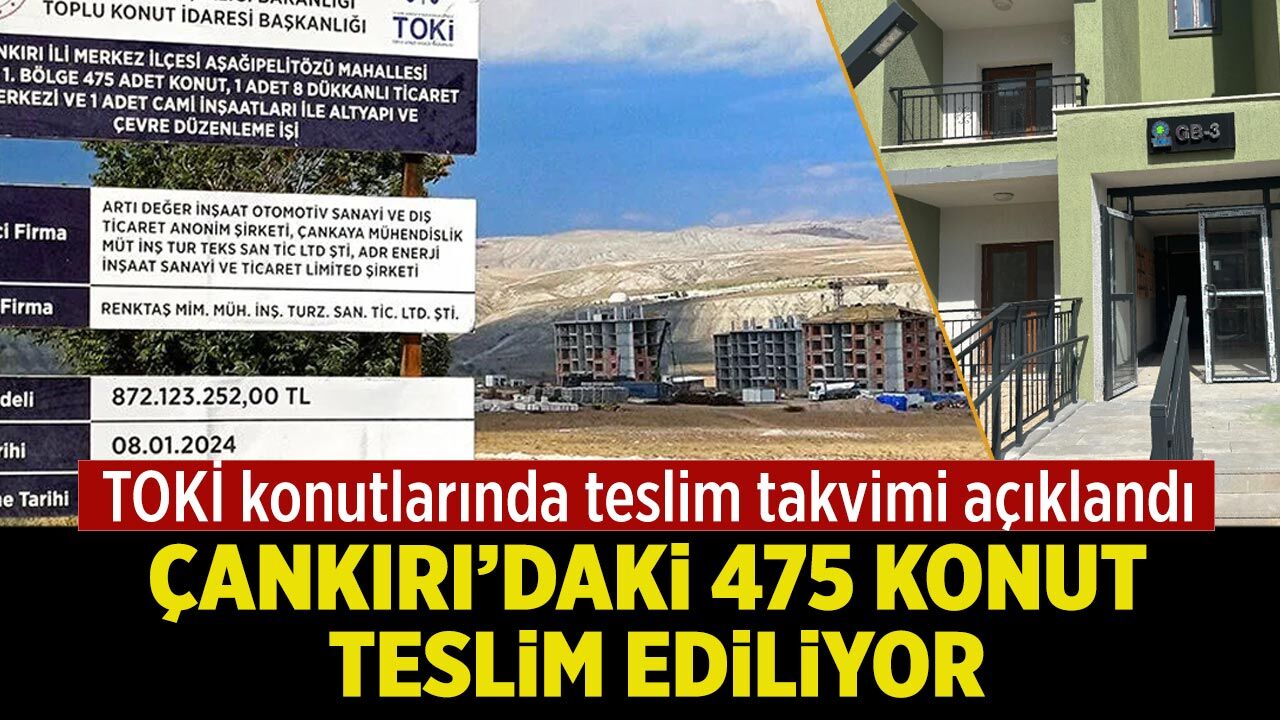 Çankırı’da TOKİ konutları için teslim tarihi belli oldu