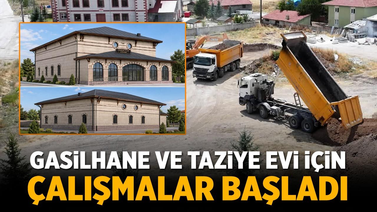 Çerkeş'te Gasilhane ve Taziye Evi için çalışmalar başladı