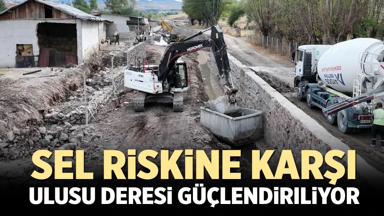 Çerkeş’te sel riskine karşı Ulusu Deresi güçlendiriliyor