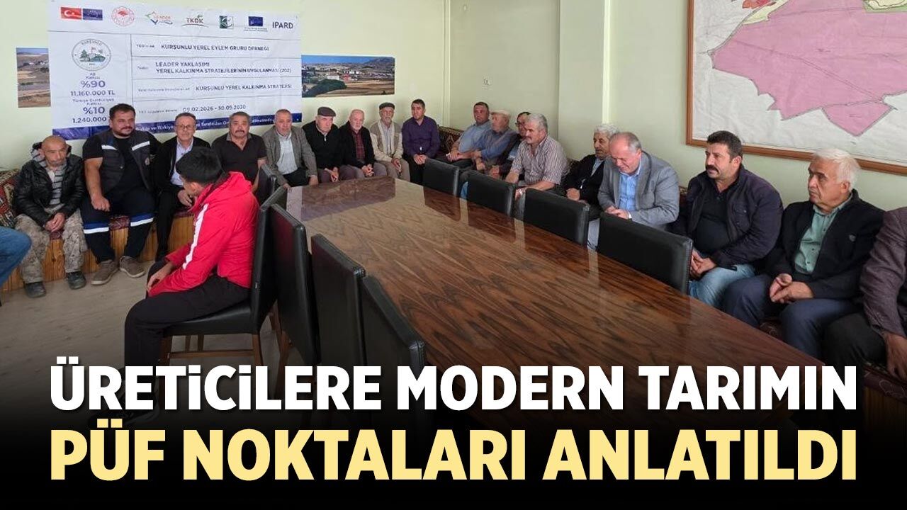 Kurşunlu’da üreticilere modern tarım eğitimi verildi