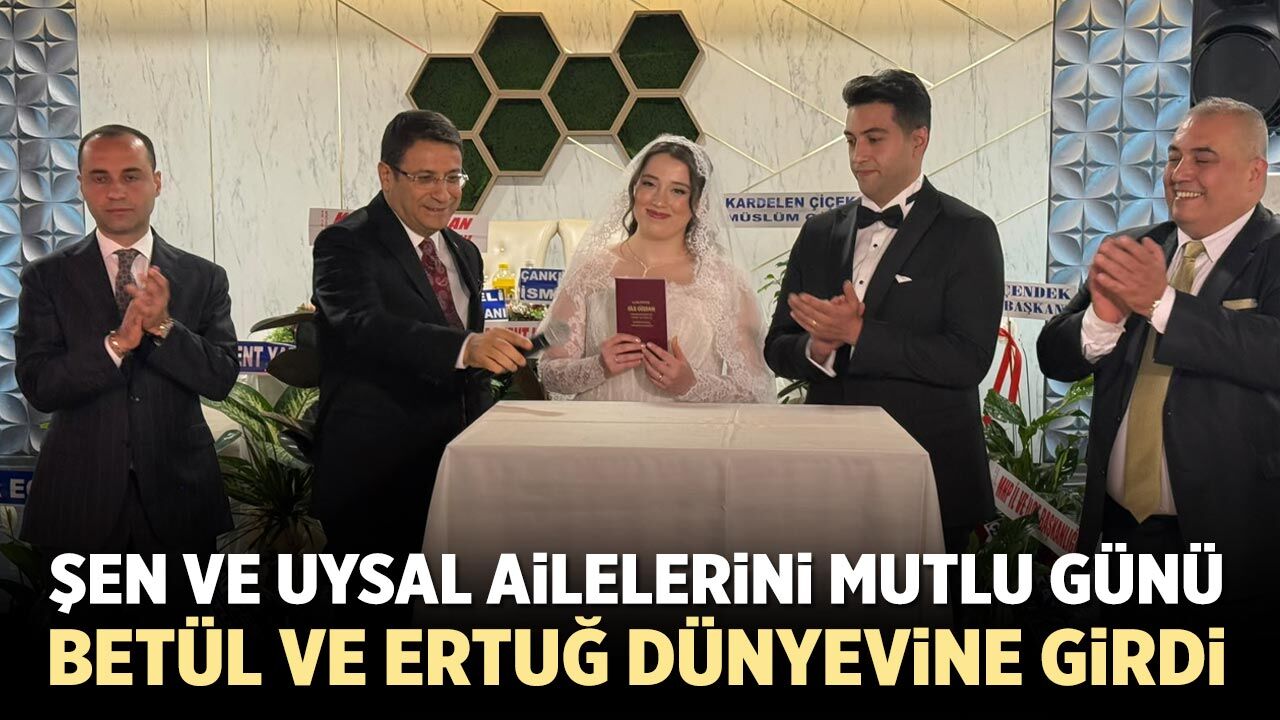Çankırı’da görkemli düğün: Betül ve Ertuğ dünyaevine girdi