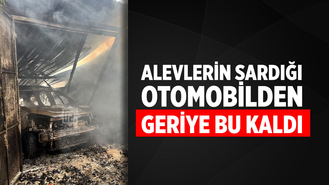 Çankırı’da garaj yangını: Otomobil alevlere teslim oldu