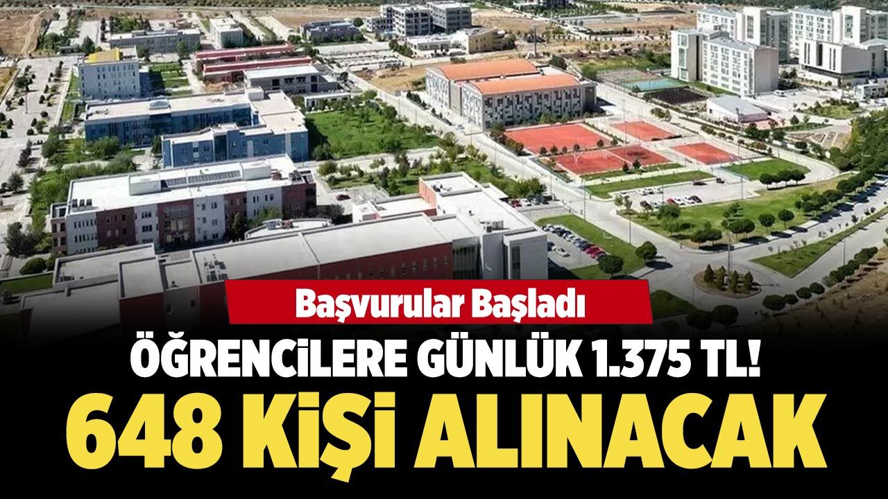 Üniversiteliler dikkat! Çankırı’da 648 kişi alınacak, ödeme belli oldu