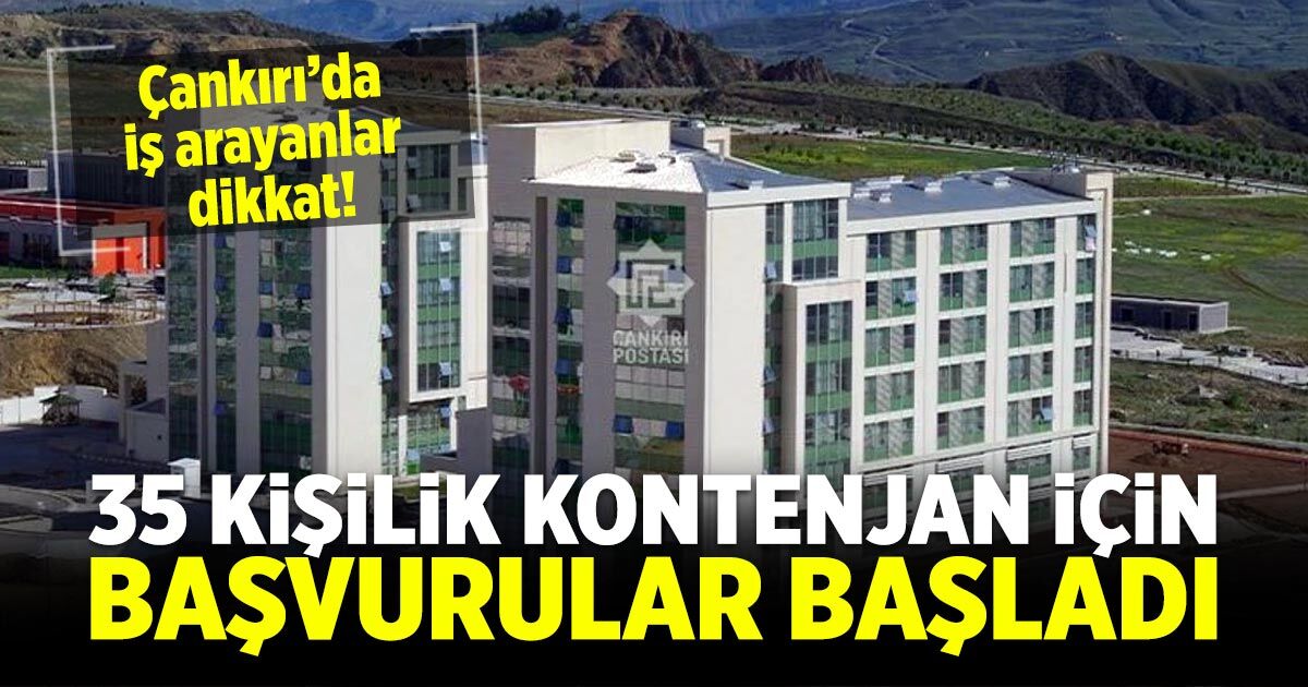 Çankırı’da iş arayanlar dikkat! 35 kişilik kontenjan için başvurular başladı