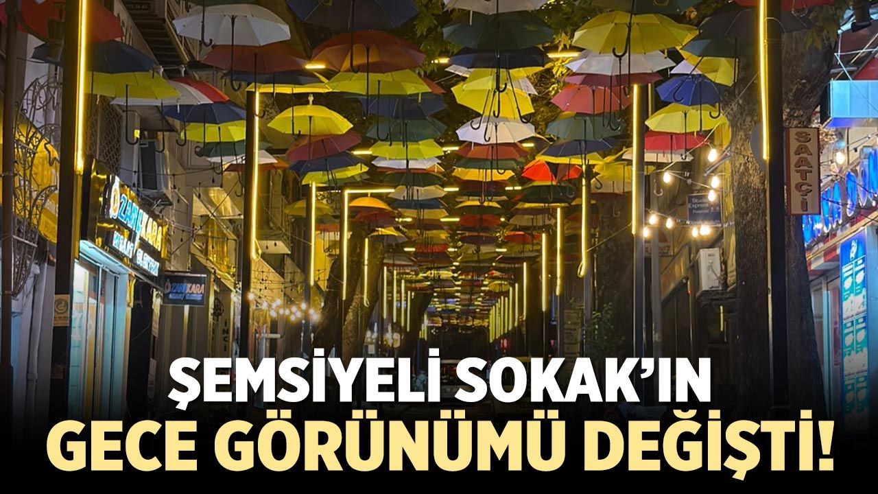 Çankırı’da Şemsiyeli Sokak’a ışıklı dokunuş