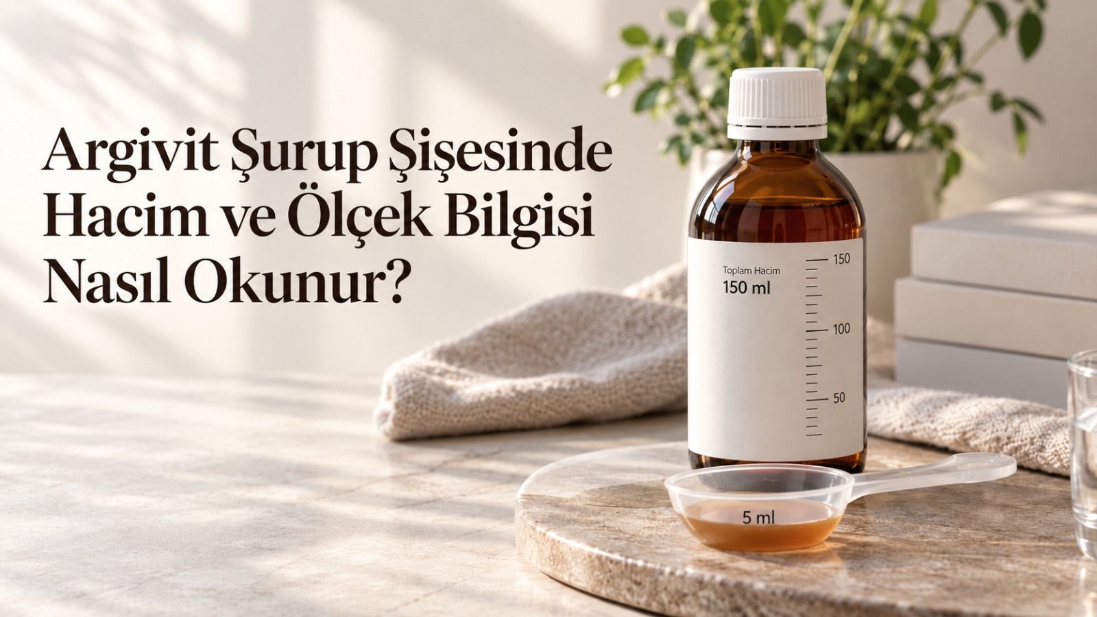 Argivit Şurup Şişesinde Hacim ve Ölçek Bilgisi Nasıl Okunur?