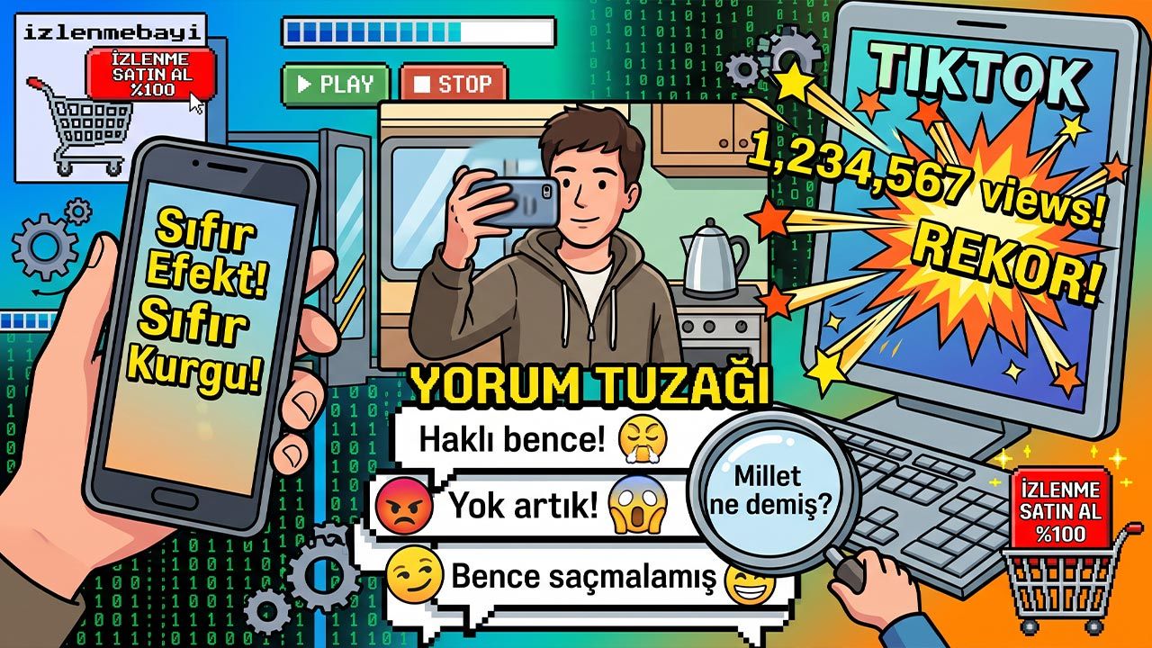 TikTok'ta Milyonluk İzlenmelerin Yeni Sahibi: Sıfır Kurgu, Sıfır Efekt ve Algoritmayı Kilitleyen Yorum Tuzağı
