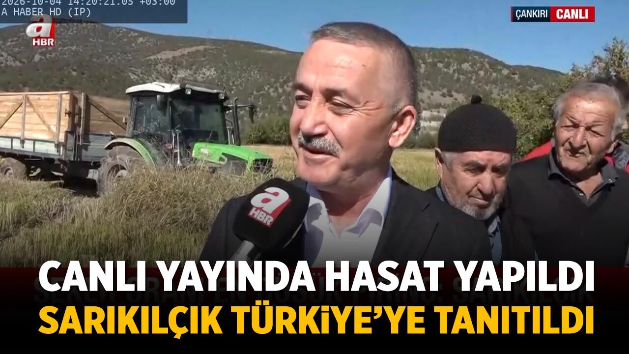 Canlı yayında hasat yapıldı: Sarıkılçık Pirinci Türkiye’ye tanıtıldı