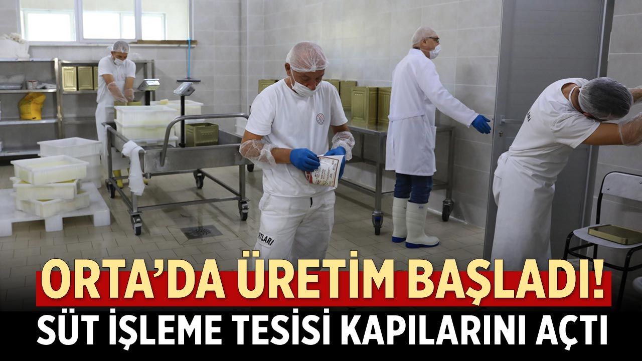 Orta’da üretim başladı! Süt işleme tesisi kapılarını açtı