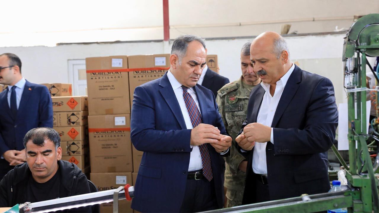 Vali Çakırtaş Şabanözü’nde mühimmat ve kimya tesislerini inceledi