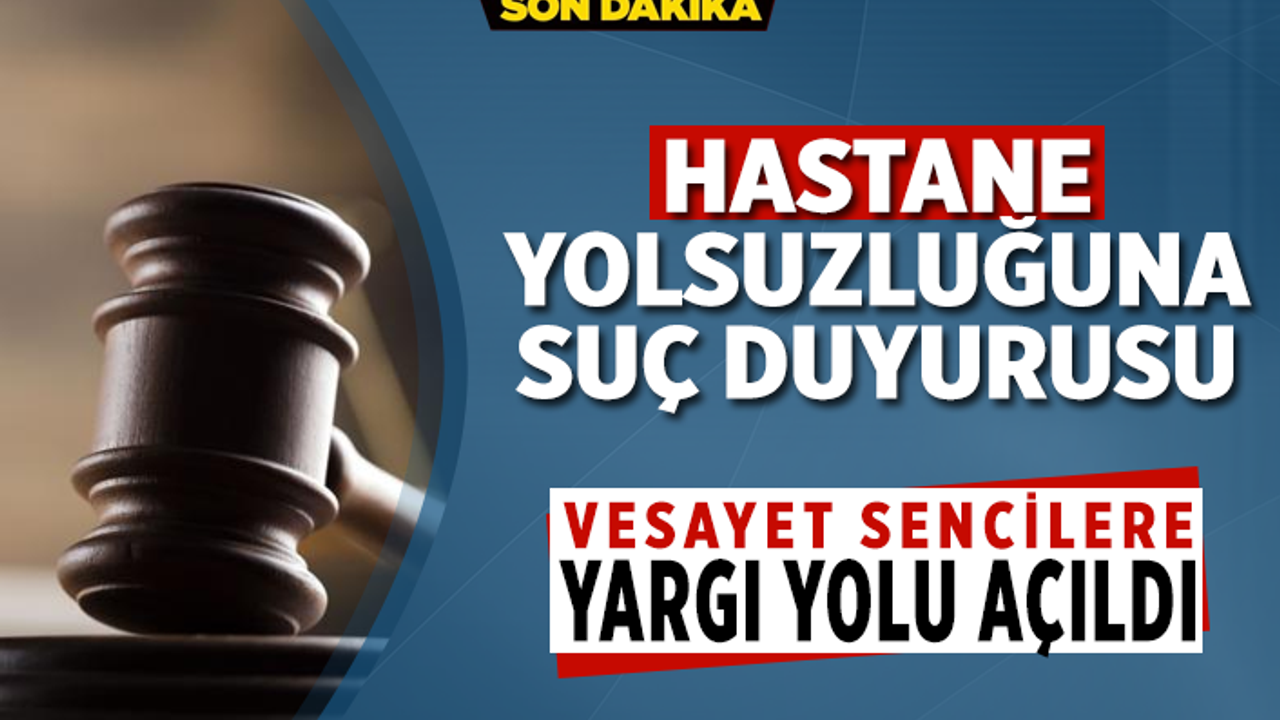 Teftiş kurulundan hastane yolsuzluğuna suç duyurusu!