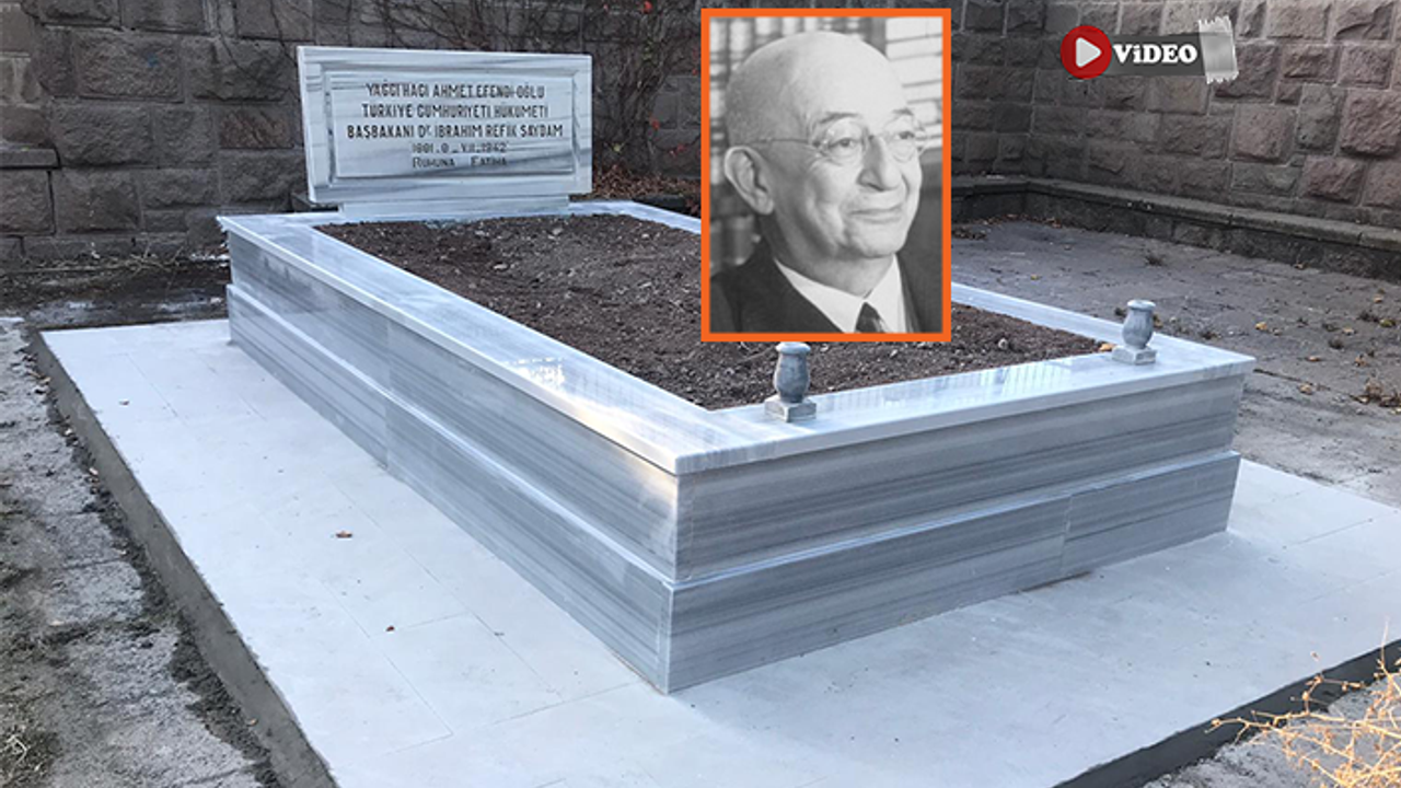 Merhum Başbakan Dr. Refik Saydam’ın kabri nihayet onarıma alındı!