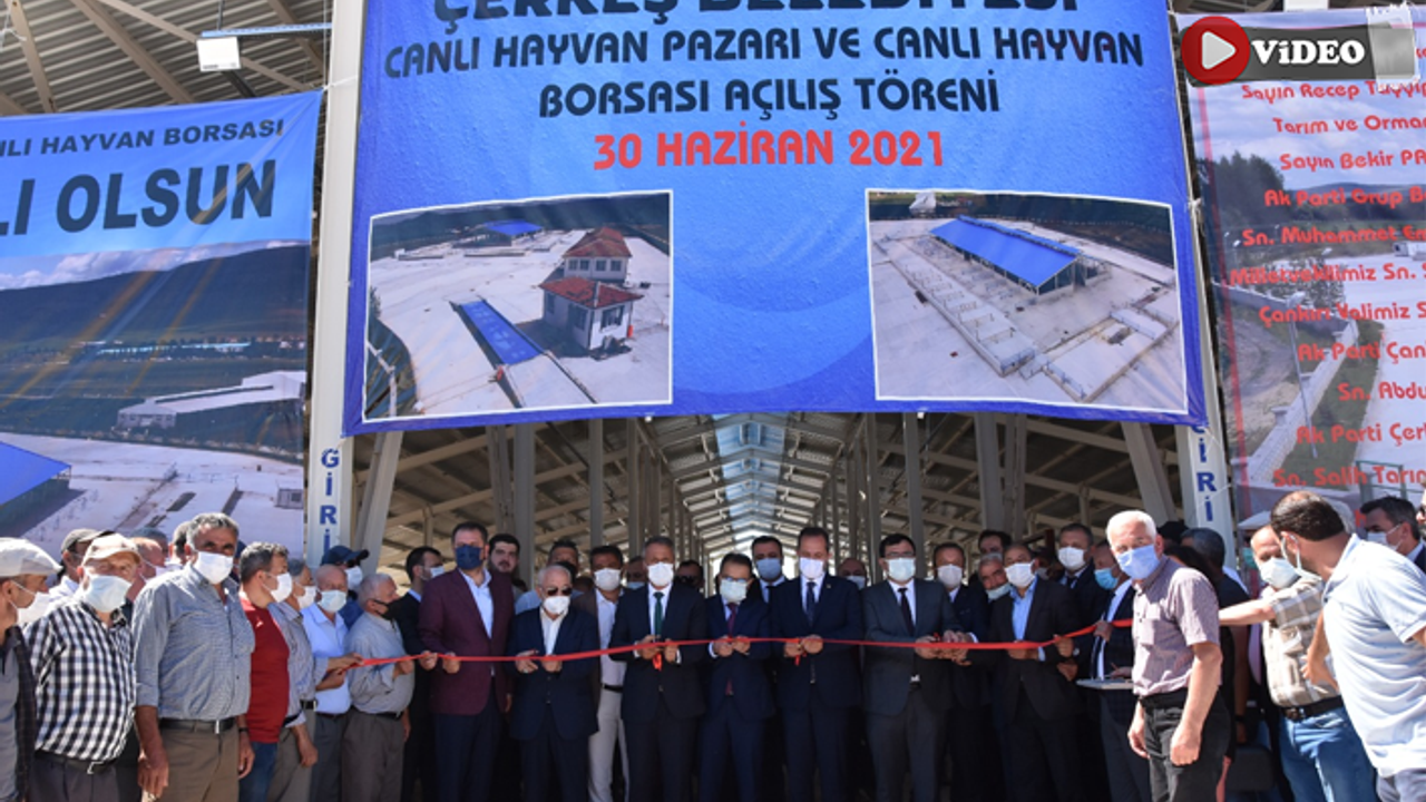 Bölgenin en büyük hayvan pazarı Çerkeş’te hizmete girdi