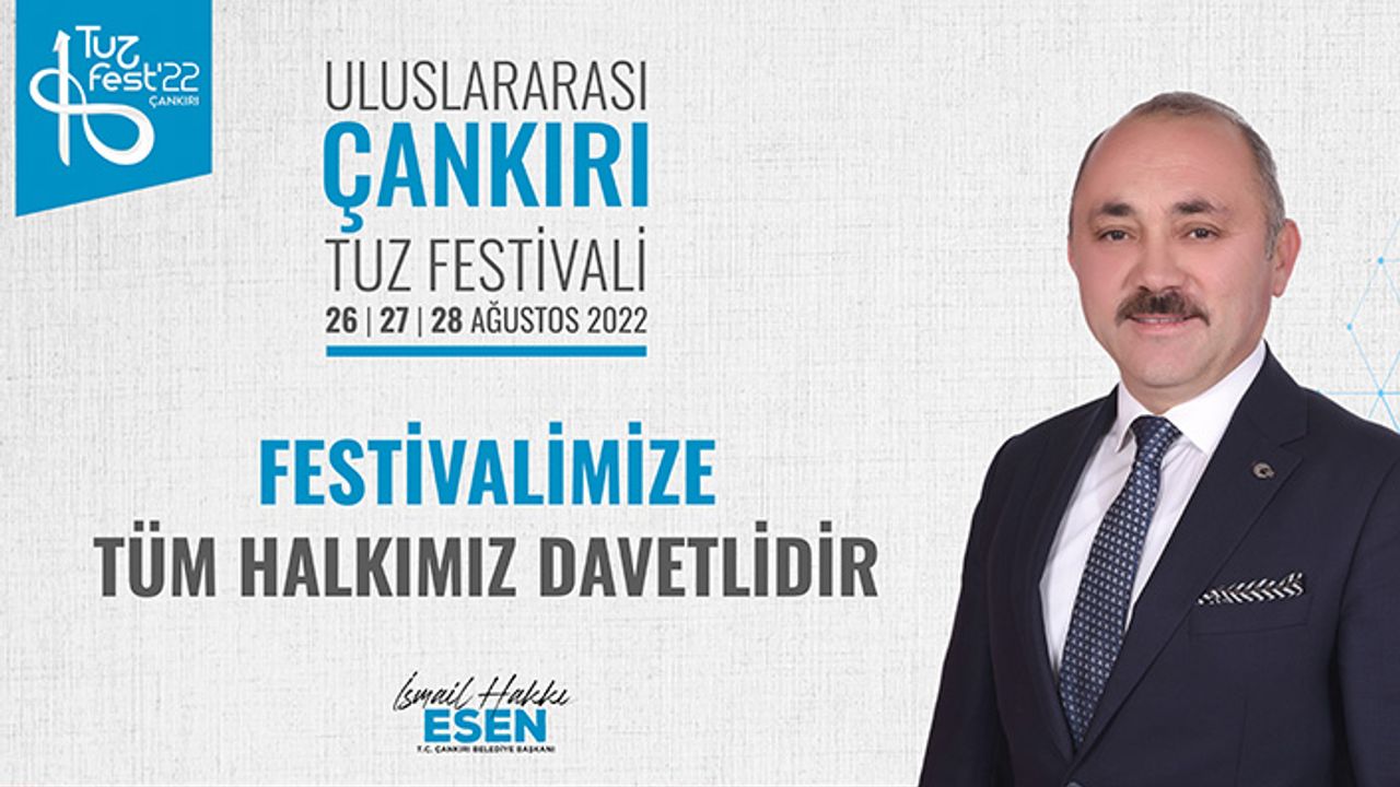 Uluslararası Çankırı Tuz Festivali Başlıyor