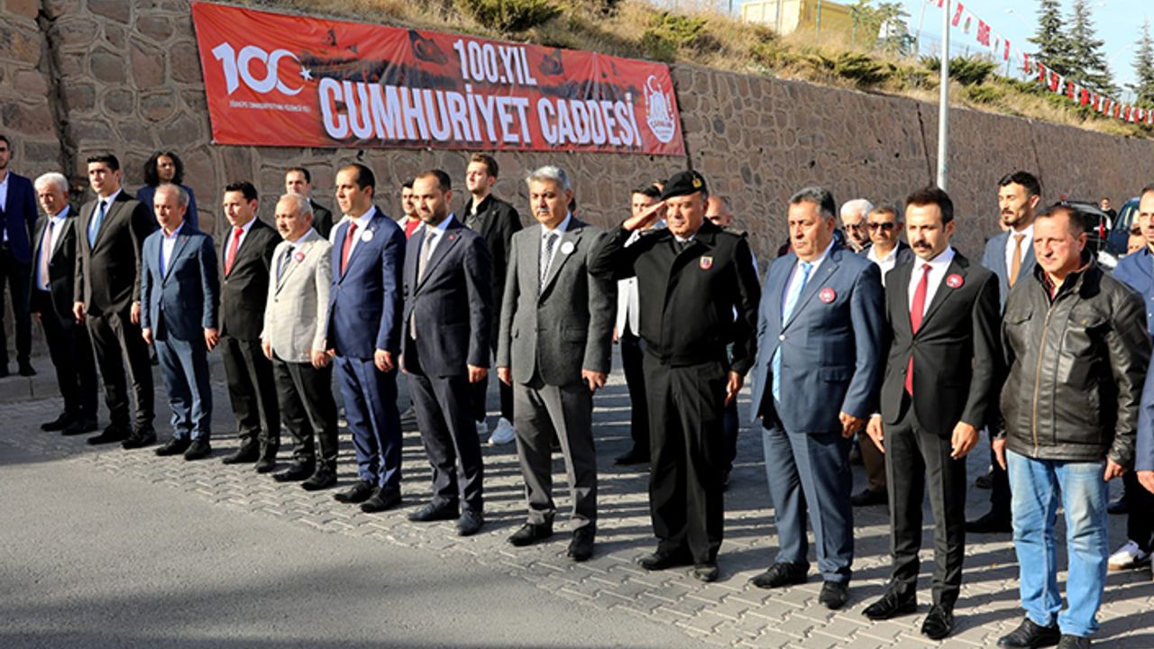 Çankırı’da Bir Caddeye “100. Yıl Cumhuriyet Caddesi” İsmi Verildi
