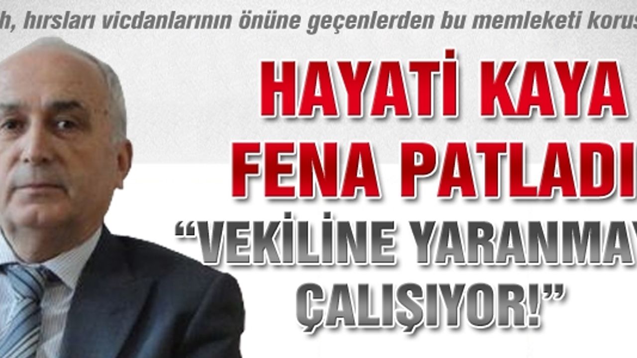 Hayati Kaya'dan danışman Akgün'e sert açıklama!