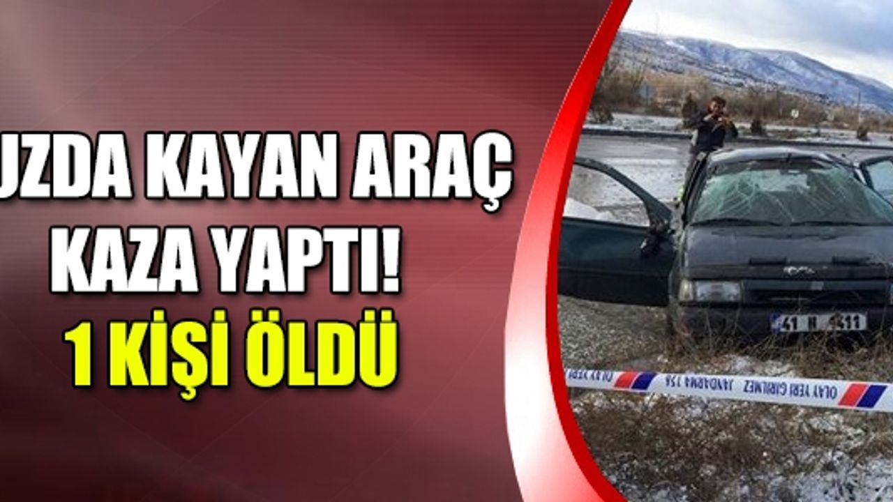 Buzda kayan araç kaza yaptı! 1 ölü 5 yaralı...