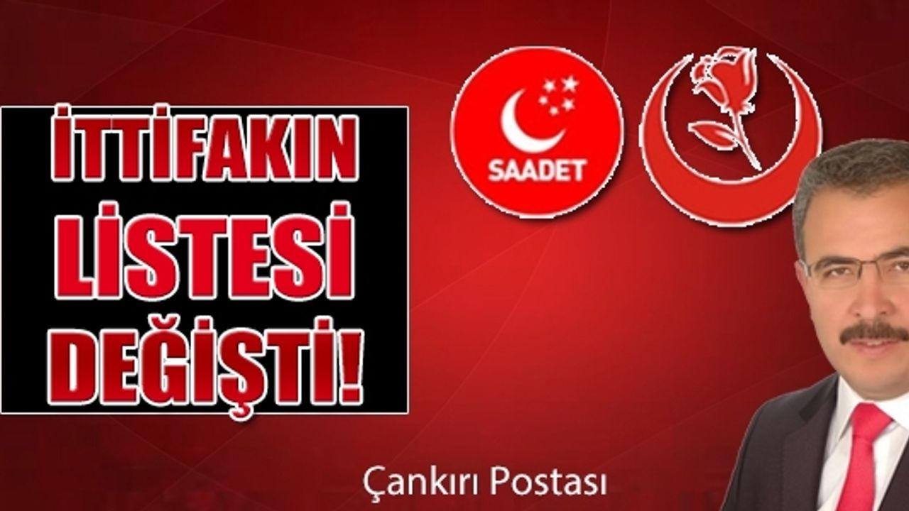 O ittifakta liste değişti!