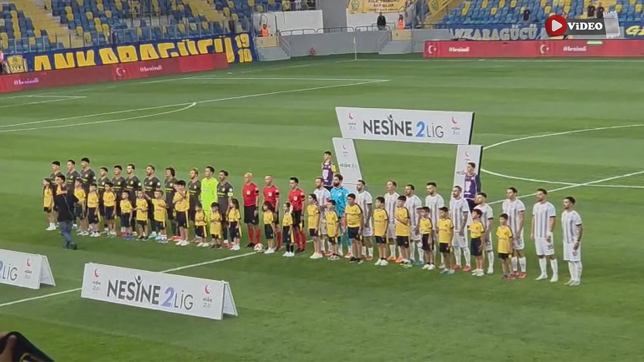 Çankırılı çocuklar Ankaragücü seremonisinde sahaya çıktı