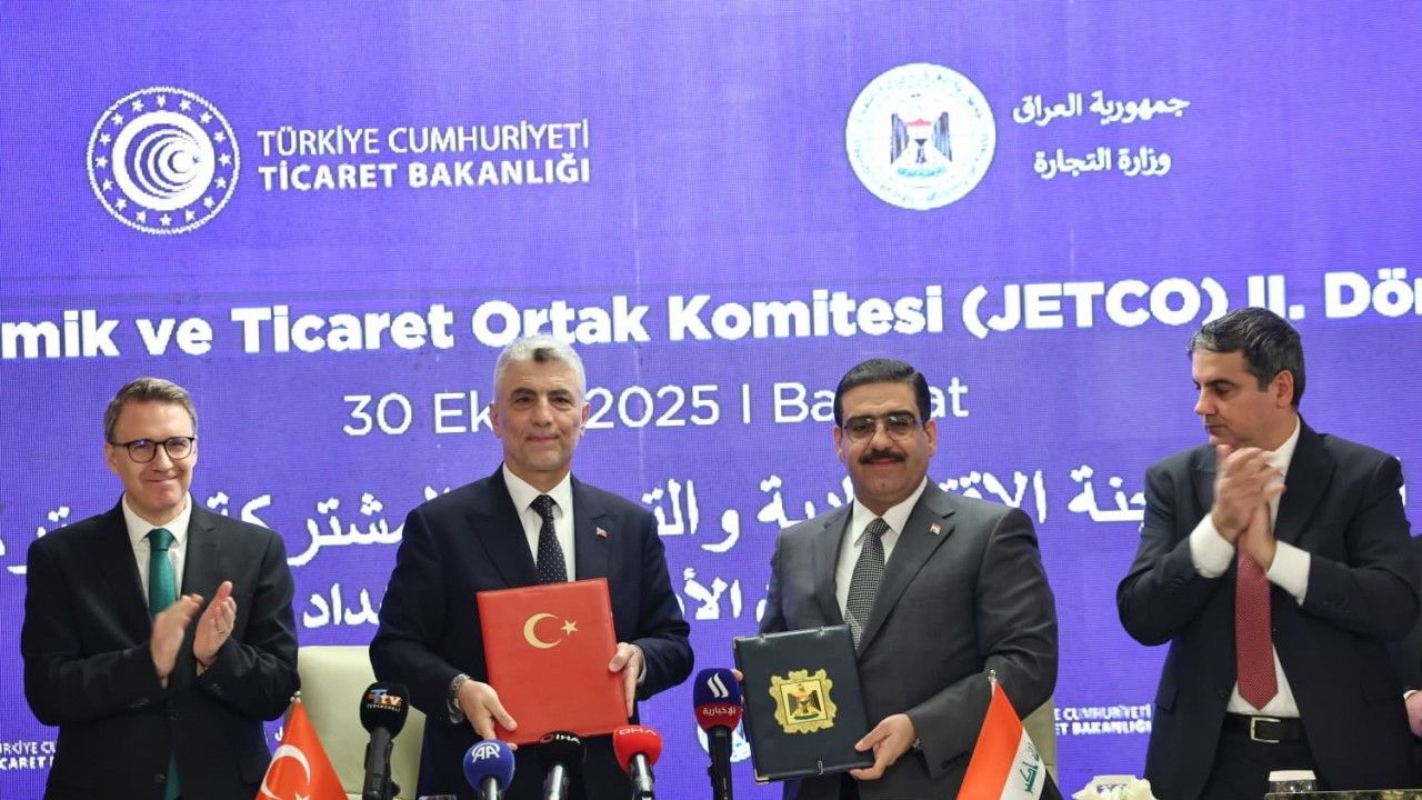 Türkiye ile Irak arasında "JETCO 2. Dönem Protokolü ve Fuarcılık Alanında İşbirliği Mutabakatı Zaptı" imzalandı