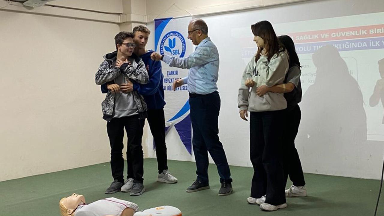Çankırı'da “Yeşil Vatan” Projesiyle Öğrencilere İlkyardım Bilinci Aşılanıyor