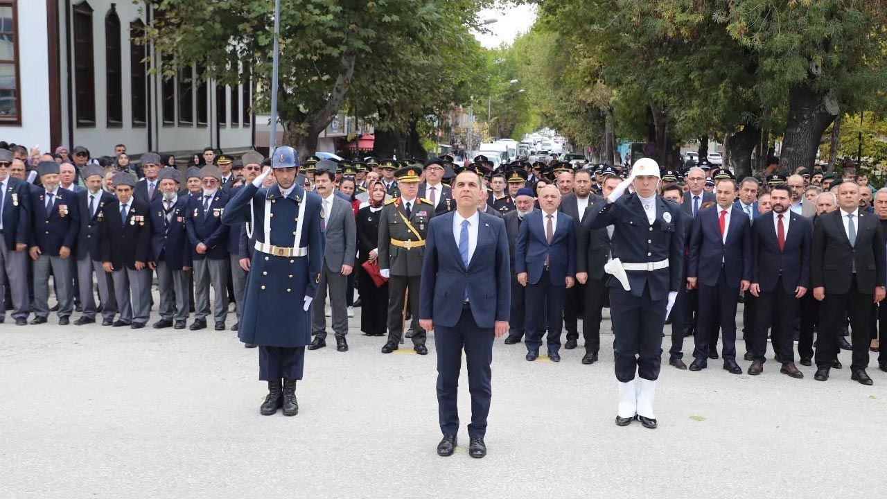 Çankırı’da 29 Ekim Cumhuriyet Bayramı Çelenk Töreni Düzenlendi