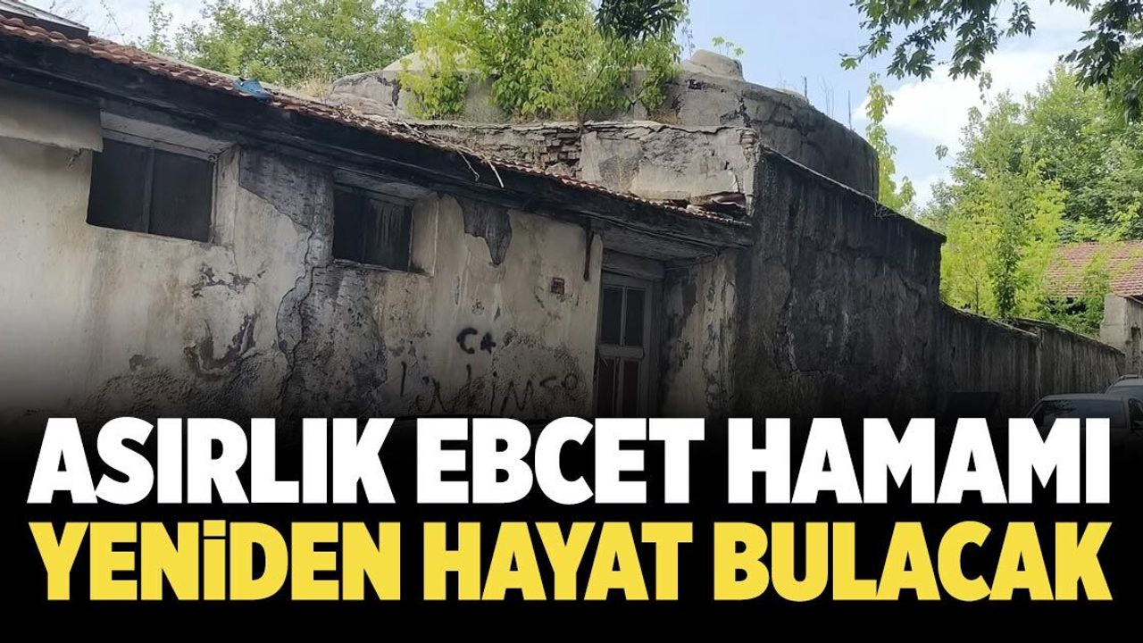 Çankırı'nın tarihi mirası Ebcet Hamamı yeniden hayat bulacak