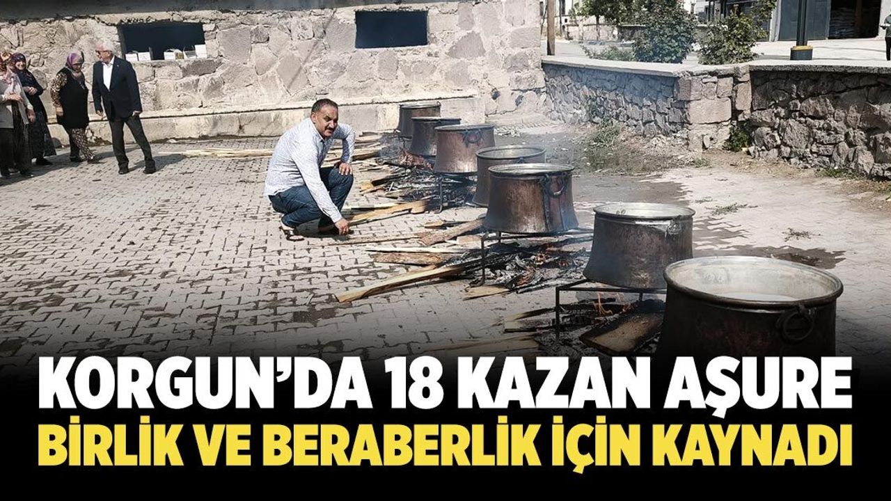 Korgun’da 18 kazan aşure birlik ve beraberlik için kaynadı