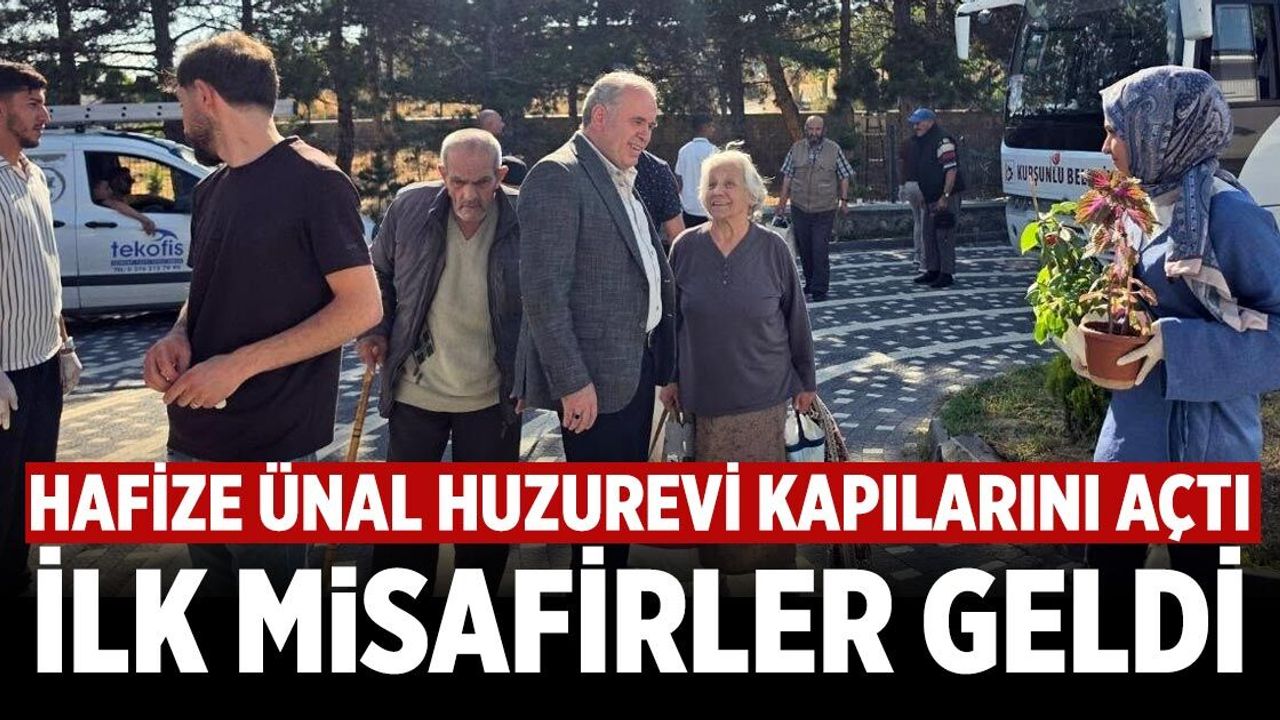Kurşunlu Hafize Ünal Huzurevi kapılarını açtı: İlk konuklar geldi