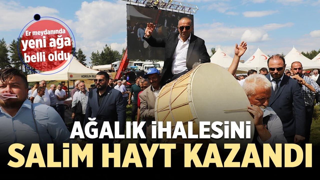 Yapraklı Yağlı Güreşleri’nde ağalık koltuğuna Salim Hayta oturdu