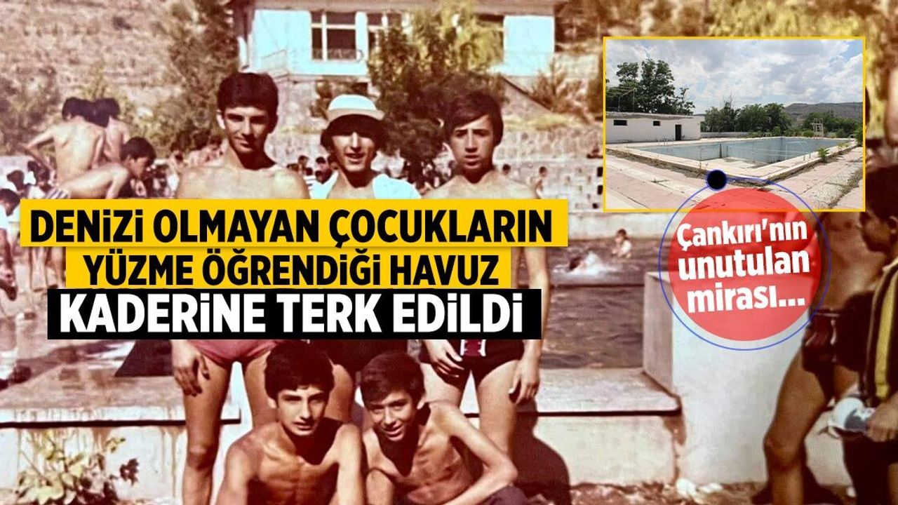 Denizi olmayan çocukların yüzme öğrendiği havuz kaderine terk edildi