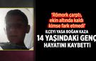 Atkaracalar’ı yasa boğan kaza: 14 Yaşındaki genç hayatını kaybetti