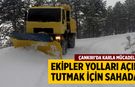 Çankırı’da Karla Mücadele: Ekipler Yolları Açık Tutmak İçin Sahada