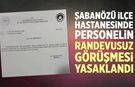 Şabanözü ilçe hastanesinde personelin randevusuz görüşmesi yasaklandı