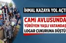 Çankırı’da cami avlusunda yaşlı vatandaş logar çukuruna düştü