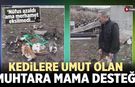 Çankırı’da Kedilere Umut Olan Muhtara Mama Desteği