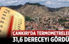 Çankırı’da termometreler 31,6 dereceyi gördü!