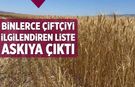 Çankırı’da binlerce çiftçiyi ilgilendiren liste askıya çıktı